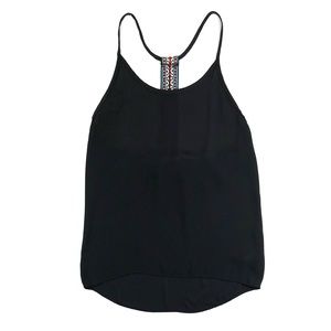 MOD Boutique Woven Embroidery Racer Back Tank Top